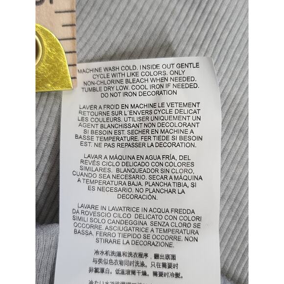 Guess Vintage Y2k women's long sleeve shirt Grey Size Large Elena Gilbert - Picture 4 of 6